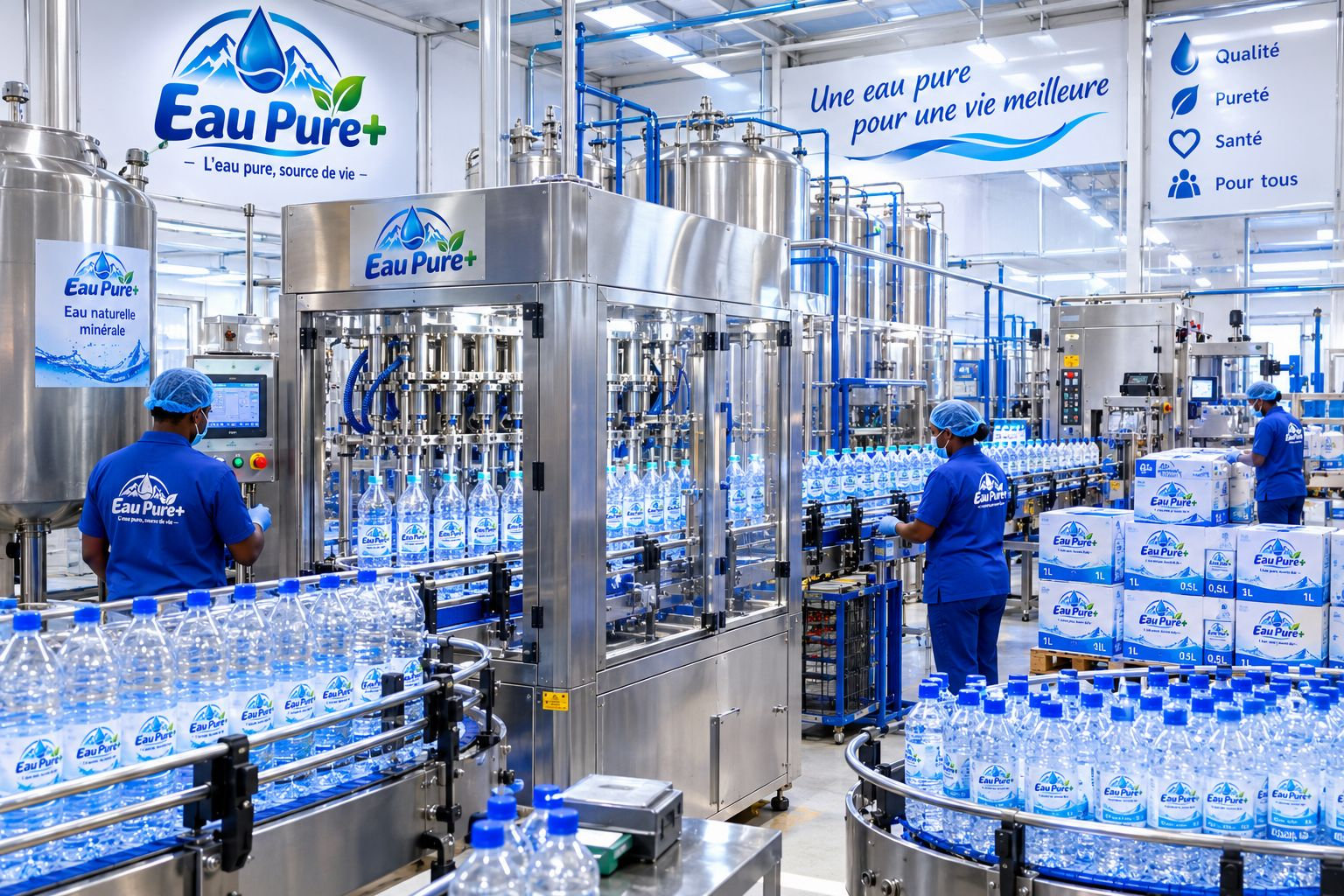 Chaîne de production EAU PURE PLUS
